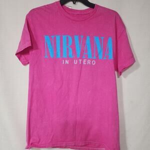 Nirvana In utero women's pink medium shirt